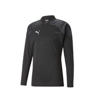 Puma Teamcup Training 1/4 Zip Top Erkek Futbol Uzun Kollu Antrenman Üstü 65798203 Siyah