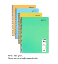 FLEX Pastel Defter A4 60 Yaprak Çizgili 1 Adet