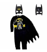 Batman Yarasa Adam Yeni Erkek Çocuk Kostümü Pelerinli Maske Hediyeli -  2 Maskeli