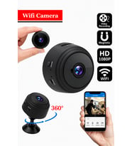Mini Wi-Fi Güvenlik Kamerası 1080P Full HD Gece Görüşlü Kablosuz İç ve Dış Mekan Kamera