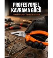 Uzun İnce Çeneli Profesyonel Kargaburun Dayanıklı Çelik El Aleti