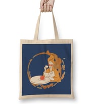 Funny Coffee Drinks Art Lover Gift Quote Bez Çanta Uzun Saplı