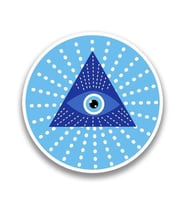 Nazar Araba Leptop Sticker Yapıştırma 15 Cm ve 5Cm 2 Adet md2
