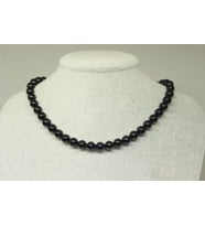 Obsidyen Taşı Kolye 8mm (Klipsli)