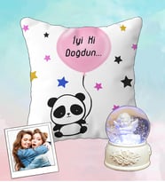 Kişiye Özel İyi Ki Doğdun Yastık & Kokulu Mum Doğum Günü Hediyesi