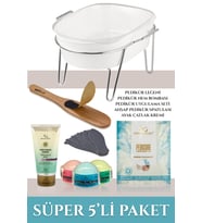 Konforlu Pedikür Leğeni Seti, Pratik ve Şık Tasarım, 5'li Paket