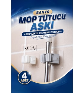Banyo Mop Tutucu Askı, Paspas Süpürge Fırça Sapı İçin