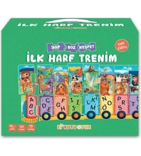 İlk Harf Trenim - Cırt Cırtlı Yapboz ve Kitap Seti