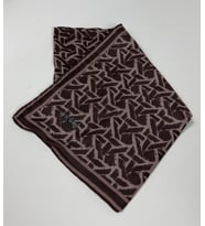 Soft Pamuk Eşarp-90 X 90 -06099 (Kahve-Pudra)