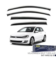 Niken VW Golf 7 Cam Rüzgarlığı Kromlu 4'Lü 2013+ Sonrası