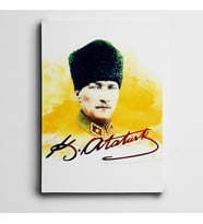 Atatürk İmza Kanvas Tablo