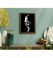 BK Home Atatürk Tasarımlı Doğal Masif Ahşap Çerçeveli Tablo-41