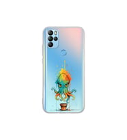General Mobile GM 21 Pro ile uyumlu Splash ahtapot tasarımlı şeffaf silikon kılıf