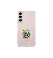Samsung Galaxy S22 Plus ile uyumlu Splash arı tasarımlı şeffaf silikon kılıf