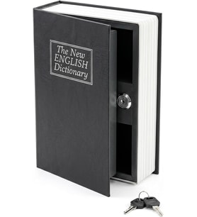 SB-8803 Kitap Görünümlü Para Kasası, Anahtarlı Gizli Saklama Kutusu GRİ