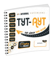 2024 TYT-AYT İnformal Yayınları Meta Koç Eşit Ağırlık Öğrenci Takip Sistemi (Spi (Beyaz)