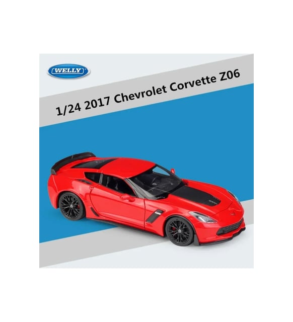 CHEVYROLET CORVETTE Z06 1/24 KIRMIZI RENK MODEL ARABA KOLEKSİYON