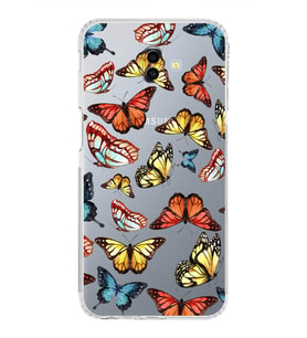 PrintiFy Samsung Galaxy J6+ Plus ile Uyumlu Water Color 2  Kamera Korumalı Şeffaf  Kılıf