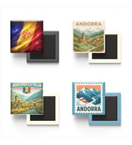 Buzdolap Magnetleri - Andorra Andorra la Vella - 4'lü Set Magneti