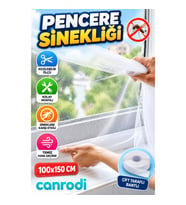 100x150 CM Kesilebilir Tül Pencere Sinekliği – Çift Taraflı Bantlı Kolay Montaj