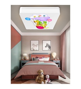 Lüks Çocuk Odası Avize 25watt-30cm X 30cm Lüks Led Aydınlatma, Hayvan Dostlar Çocuk Odası Avize