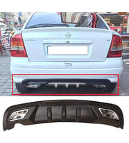 Opel Astra G Difüzör Difizör Siyah + Kare Egzoz Görünüm C Tip 1998 - 2004