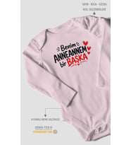 Anneannem Bir Başka Uzun Kollu Çıtçıtlı Bebek Body