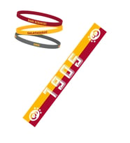 Galatasaray Lisanslı 1905 Şal Atkı ve 3`lü Bileklik (Sarı-Kırmızı)