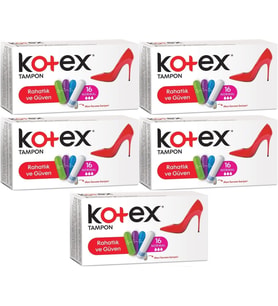 Kotex Tampon Normal 80 Li Set (5PK*16)