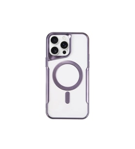 Apple iPhone 11 Pro Max Kılıf Boyi Magsafe Silikon Kapak - Derin Mor