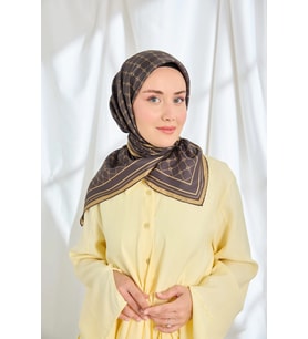 %100 Twill İpek Eşarp S539