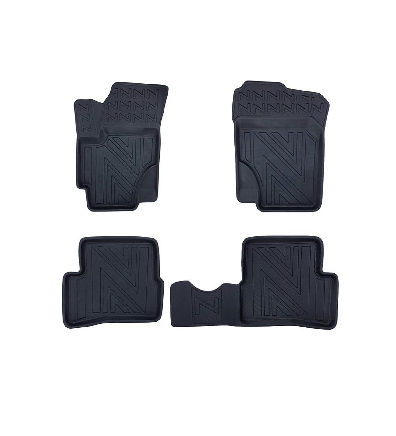 Kia Rio Sedan 2005-2011 ile Uyumlu Carbon Desenli Ultra Premium Havuzlu Oto Paspas