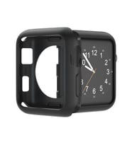 iOS Uyumlu Watch 38 - 40 - 42 - 44 Mm Yumuşak Siyah Premium Silikon Kılıf