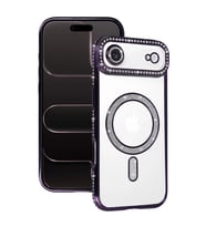 iPhone 17 Air Joke Simli Magneticsafe Kılıf - Derin Mor