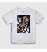 Presmono Unisex Çocuk Beyaz Yumeko Anime kakegurui T-Shirt 240121tt (Beyaz)