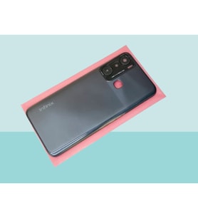 Infinix HOT 20İ Uyumlu FULL KASA Arka Kapak Batarya Kapağı - SİYAH