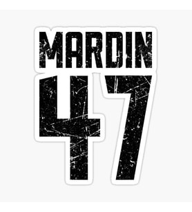 47 MARDİN Sticker Yapıştırma Oto Etiket 17cm