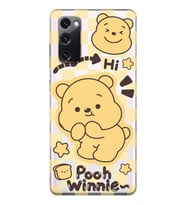 Samsung Galaxy S20 FE Uyumlu Winnie The Pooh Desenli Şeffaf Telefon Kılıfı