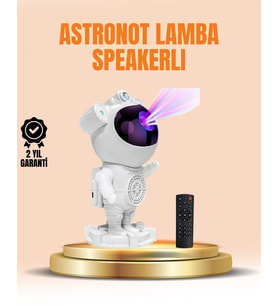 Dahili Ses Özellikli Astronot Projeksiyon Lambası