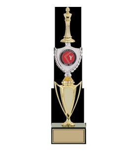 ODAK KUPA - Figürlü Kupalar - Satranç Figürlü Kupalar FG-042 C - 39 cm