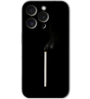 İphone 15 Pro Kılıf HD Desen Baskılı Kılıf - Sönmüş Kibrit