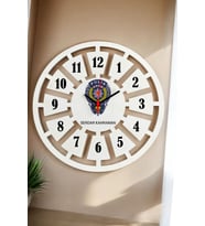 Polise Hediye Duvar Saati 40cm 001 (Beyaz)