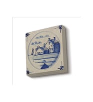 Hollanda Deseni Baskılı Taş Magnet 5X5