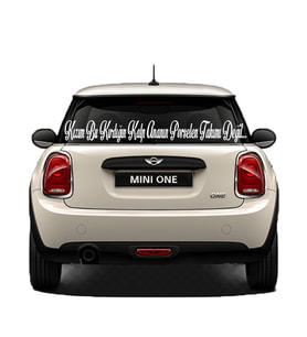 Oto Cam Yazı Sözleri Ticari-Servis-Dolmuş-Panelvan Uzun Sticker Model 49