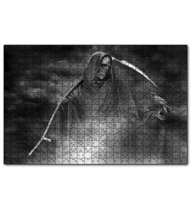 Cakapuzzle Azrail Orak ve Karga  Puzzle Yapboz MDF (Ahşap) (120 Parça)