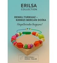 Sertifikalı  Renkli Turkuaz Kırmızı Mercan Taşı Bileklik – Cesaretini Keşfet Hayallerinden Vazgeçme (Çok Renkli)