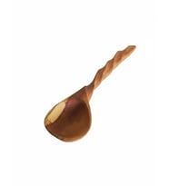 El yapımı zeytin kaşık (Turuncu-Kahverengi-Siyah-Beyaz)