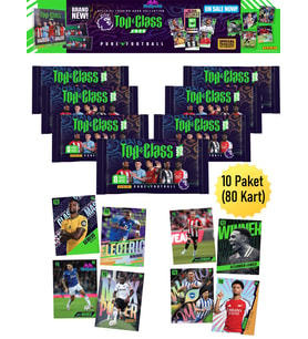 Panini Fifa Top Class Premier League 2025 Futbolcu Kartları 10 Paket (80 Kart)