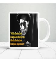 Aşık veysel sözleri baskılı kupa bardak