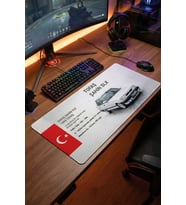 SonicTouch Kişiye isme Tofaş Şahin Doğan Araca Özel Fotoğraflı XXL Dikişsiz Gamer Arabalı Klavye Mou